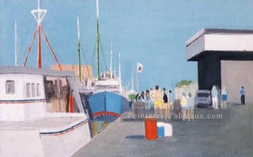 Paysage du quai œuvres - yxf005dC impressionnisme paysage marin
